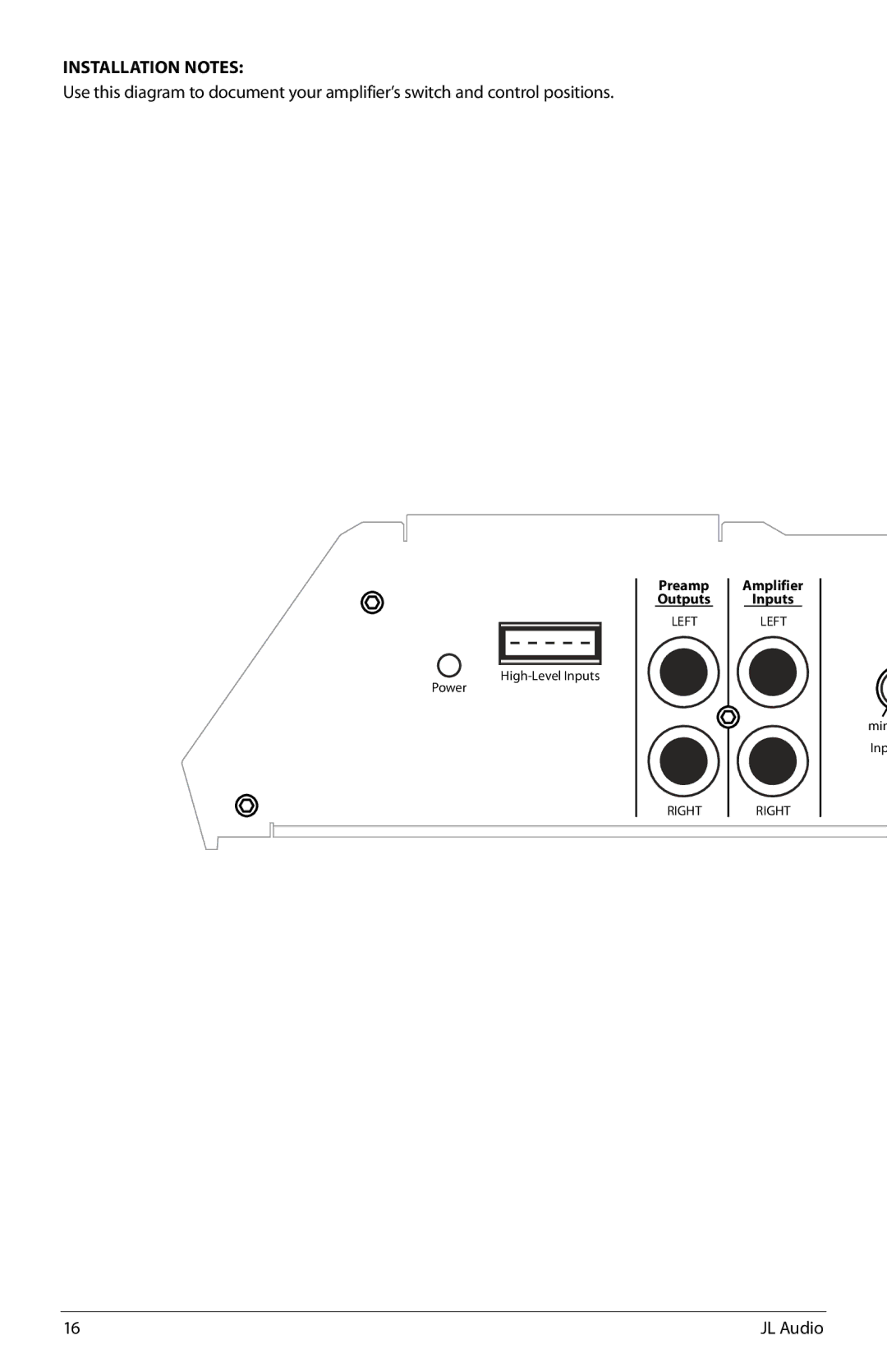 JL Audio J2250.1 owner manual Installation Notes 